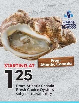 Fresh Choice Oysters