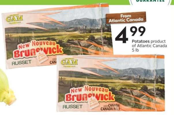 New Nouveau Brunswick Russet Potatoes