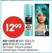 ROOT COVER-UP ROOT TOUCH UP, göt2b METALLICS or/ou REMIX