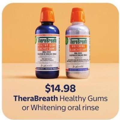 TheraBreath Healthy Gums or Whitening oral rinse