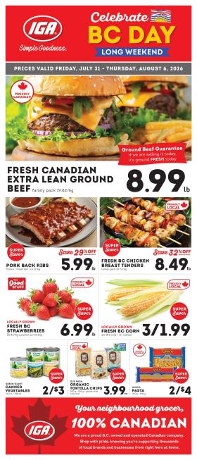 IGA Simple Goodness - Weekly Specials