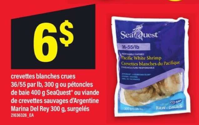 Seaquest Pacific White Shrimp