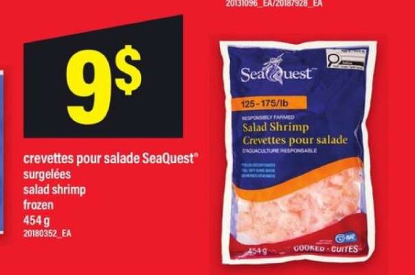 crevettes pour salade SeaQuest