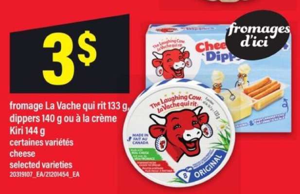 fromage La Vache qui rit, dippers, Kiri