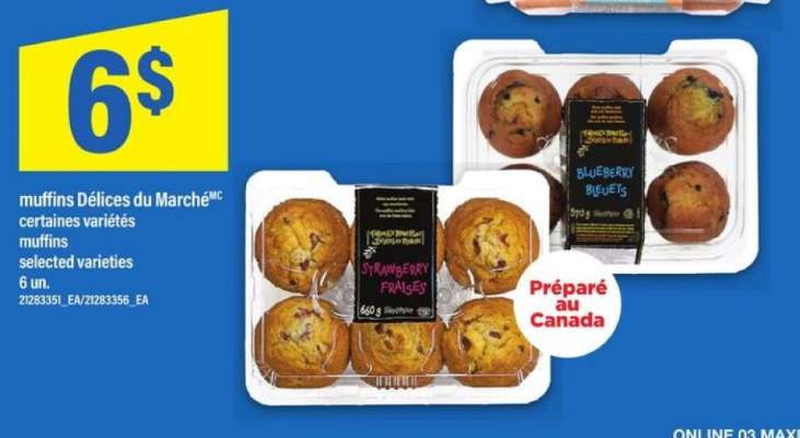 MUFFINS DÉLICES DU MARCHÉ