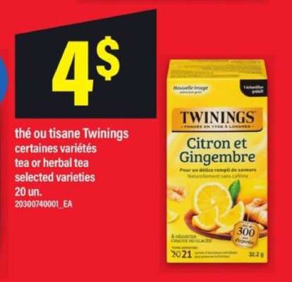 Twinings Citron et Gingembre