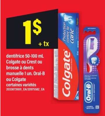 dentifrice ou brosse à dents