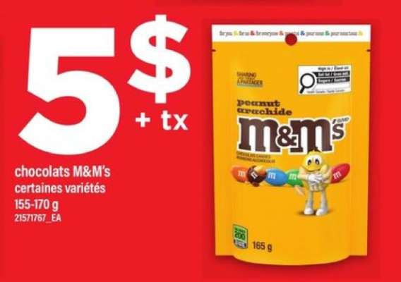 chocolats M&M's