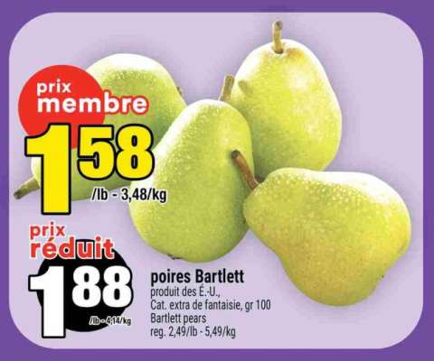 POIRES BARTLETT