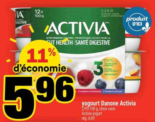 yogourt Danone Activia
