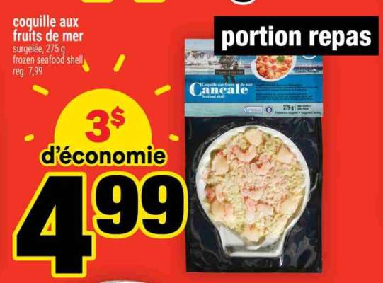 COQUILLE AUX FRUITS DE MER