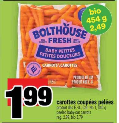 CAROTTES COUPÉES PELÉES