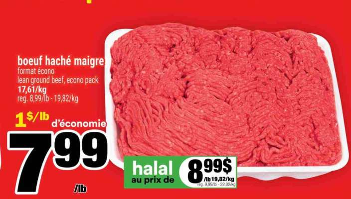 BŒUF HACHÉ MAIGRE