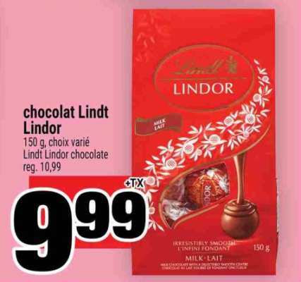 chocolat Lindt Lindor