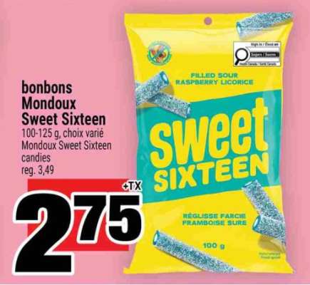 bonbons Mondoux Sweet Sixteen