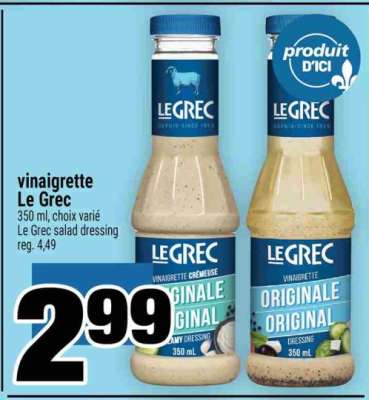 VINAIGRETTE LE GREC