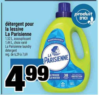 Détergent pour la lessive La Parisienne