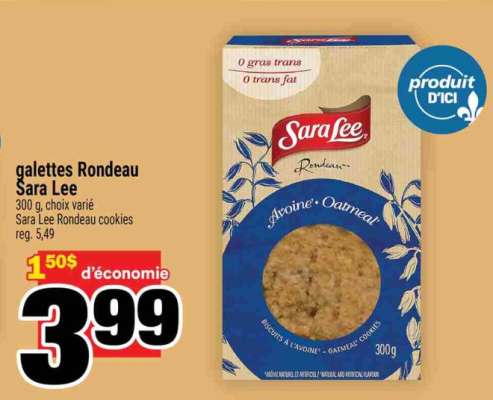 GALETTES RONDEAU SARA LEE