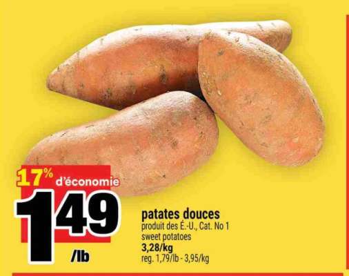 patates douces
