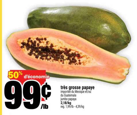 très grosse papaye