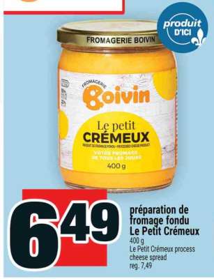 préparation de fromage fondu Le petit crémeux