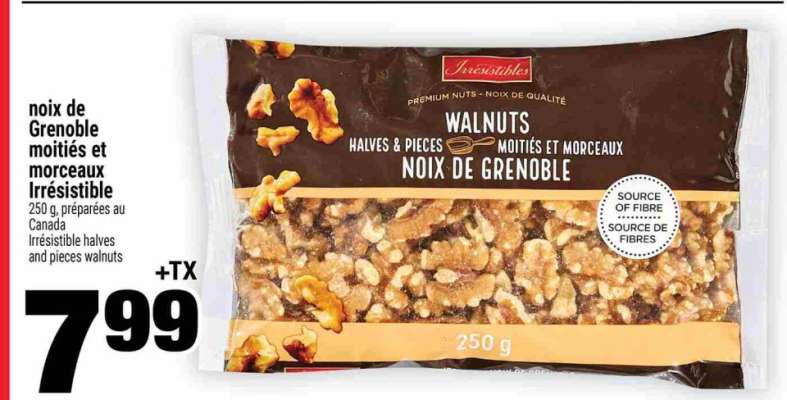 noix de grenoble moitiés et morceaux Irrésistible