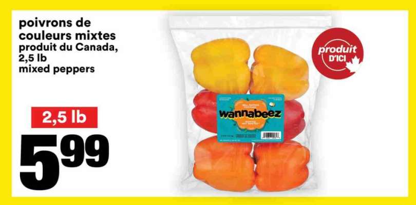poivrons de couleurs mixtes