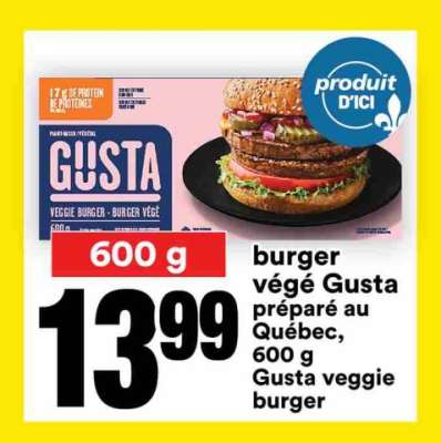 Burger végé Gusta