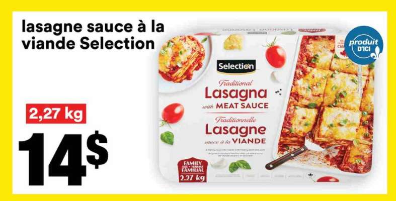 Lasagne sauce à la viande Selection