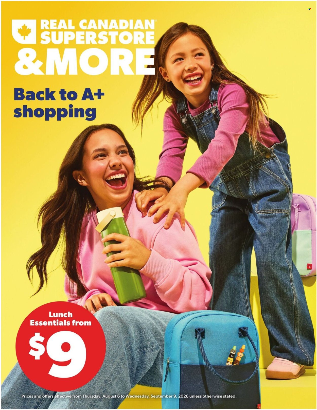 Real Canadian Superstore flyer  - August 06, 2026 - September 09, 2026. Page 1