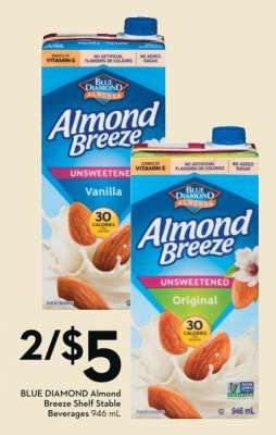 BLUE DIAMOND Almond Breeze Shelf Stable Beverages