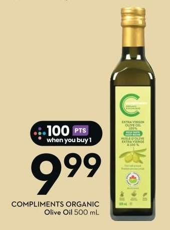 COMPLIMENTS ORGANIC Olive Oil 500 mL