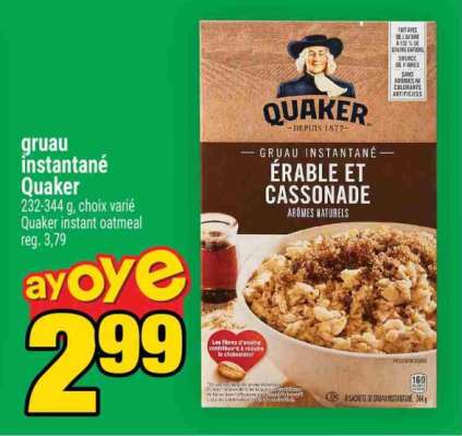 GRUAU INSTANTANÉ QUAKER