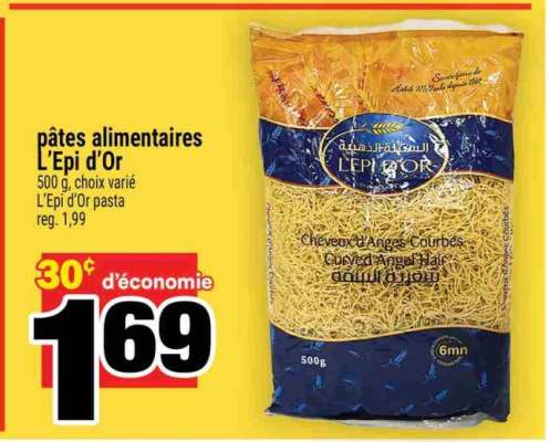 pâtes alimentaires L'epi d’or