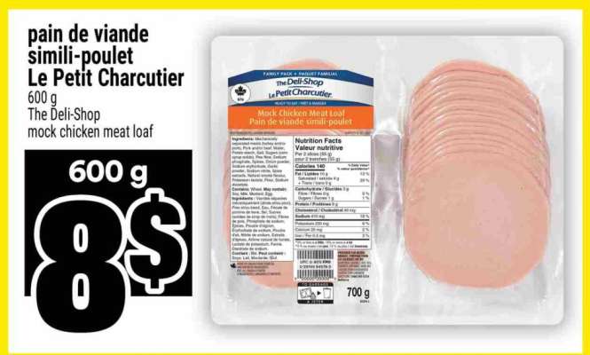PAIN DE VIANDE SIMILI POULET LE PETIT CHARCUTIER