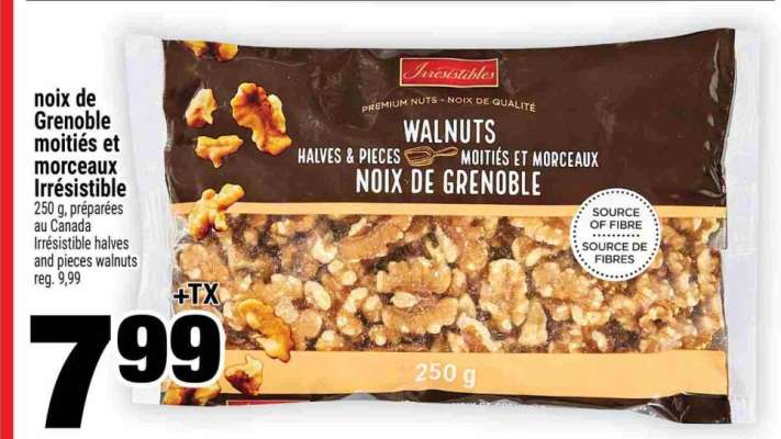 noix de grenoble moitiés et morceaux Irrésistible