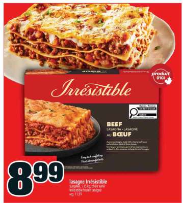 LASAGNE IRRÉSISTIBLE