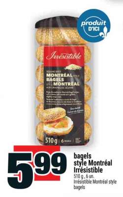 bagels style Montréal Irrésistible