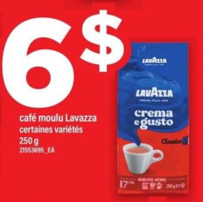 CAFÉ MOULU LAVAZZA