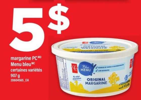 margarine PC Menu bleu