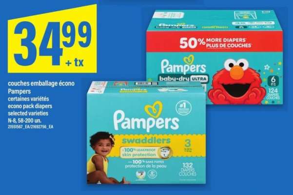 PAMPERS ECONO PACK DIAPERS