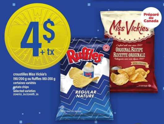 Miss Vickie's & Ruffles Chips