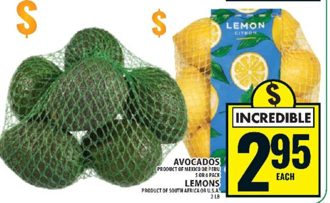 AVOCADOS OR LEMONS