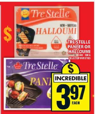 TRE STELLE PANEER OR HALLOUMI