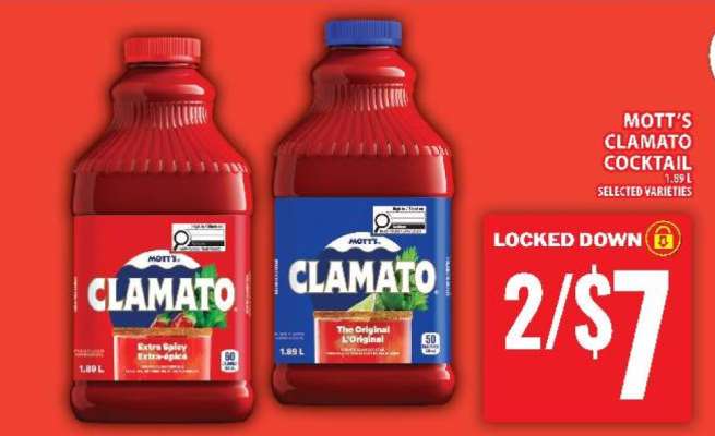 MOTT’S CLAMATO COCKTAIL