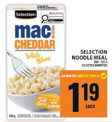 Selection Noodle Meal