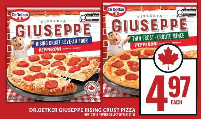 DR.OETKER GIUSEPPE RISING CRUST PIZZA