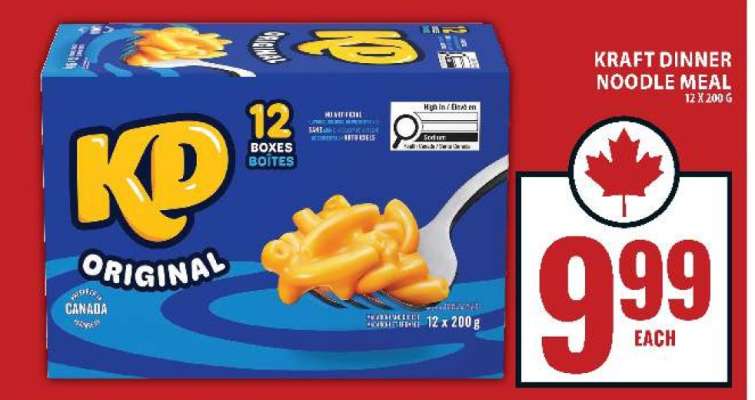 Kraft Dinner Noodle Meal