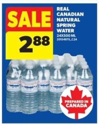 REAL CANADIAN NATURAL SPRING WATER