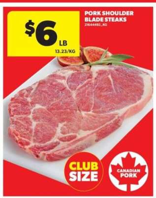 Pork Shoulder Blade Steaks